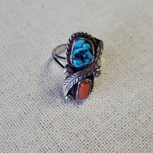 Vintage sterling silver Navajo ring
